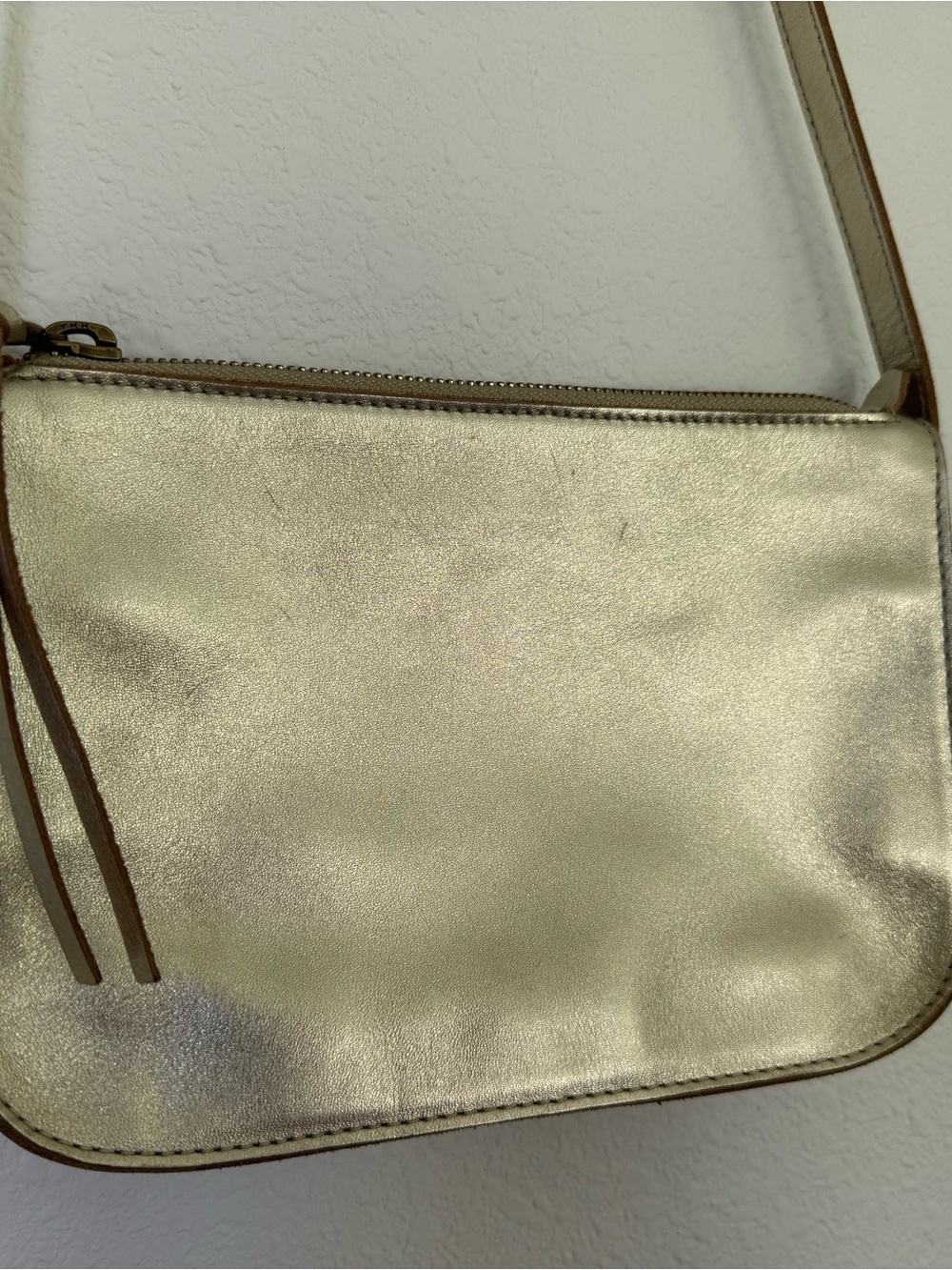 Madewell Metallic Gold Crossbody Bag - Picture 2 of 5